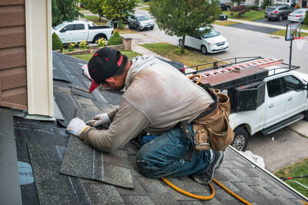 Professional Roof Replacement technician working in Riverview, MI